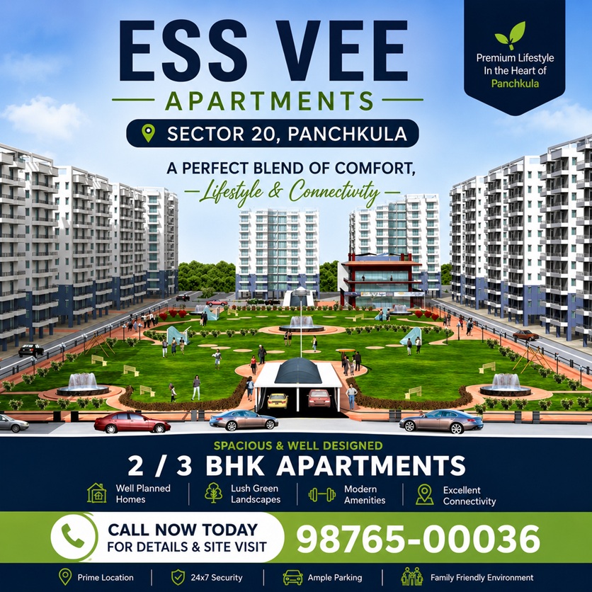 Ess Vee Apartments Sector 20 Panchkula and Ess Vee Apartments Sector 20 Panchkula